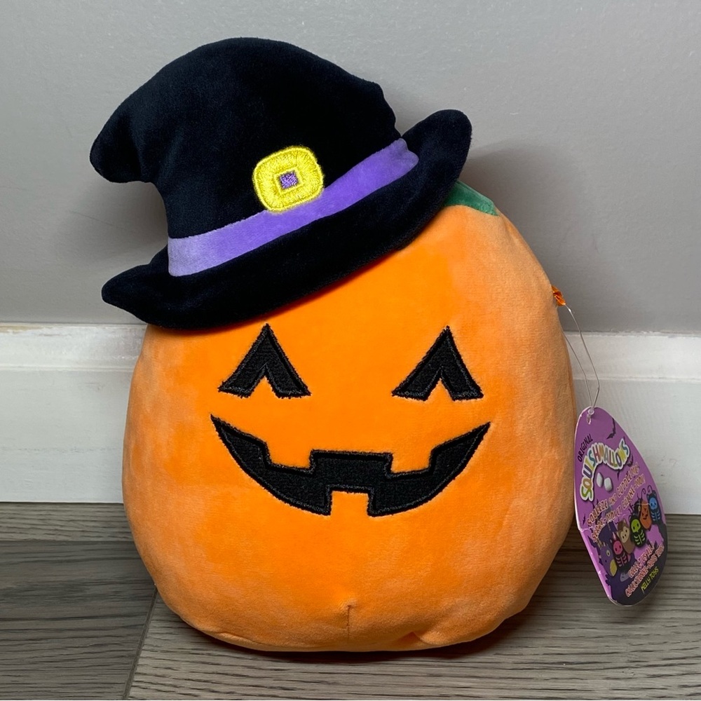 Squishmallows Halloween 2 Set Grace Ghost & Paige Pumpkin Plush Toy KellyToy NWT - Picture 9 of 16